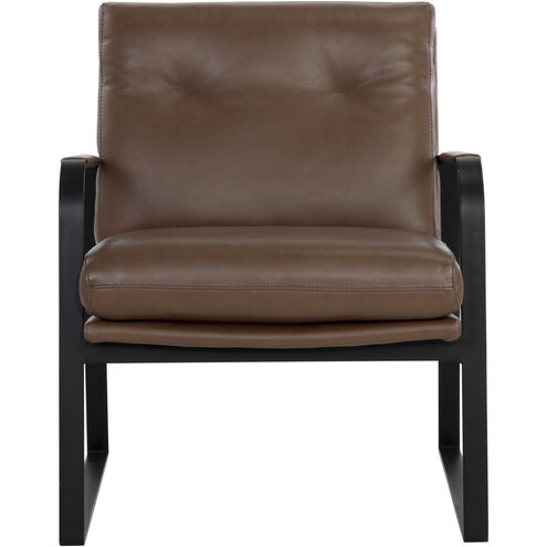 Sterling Missouri Mahogany Leather Lounge Chair